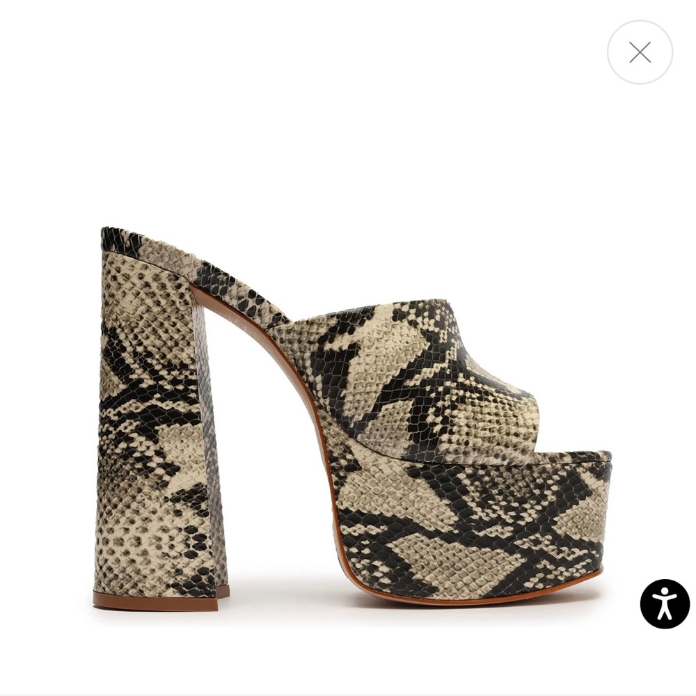 Schutz Darah Wild Sandal - Snakeskin Platform